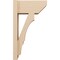 Ekena Millwork 8-in W x 16-in D x 28-in H Balboa Slat Rough Cedar Woodgrain TimberThane Outlooker, Primed Tan OUTUR080X16X28BOA24RCPR - alternate 2